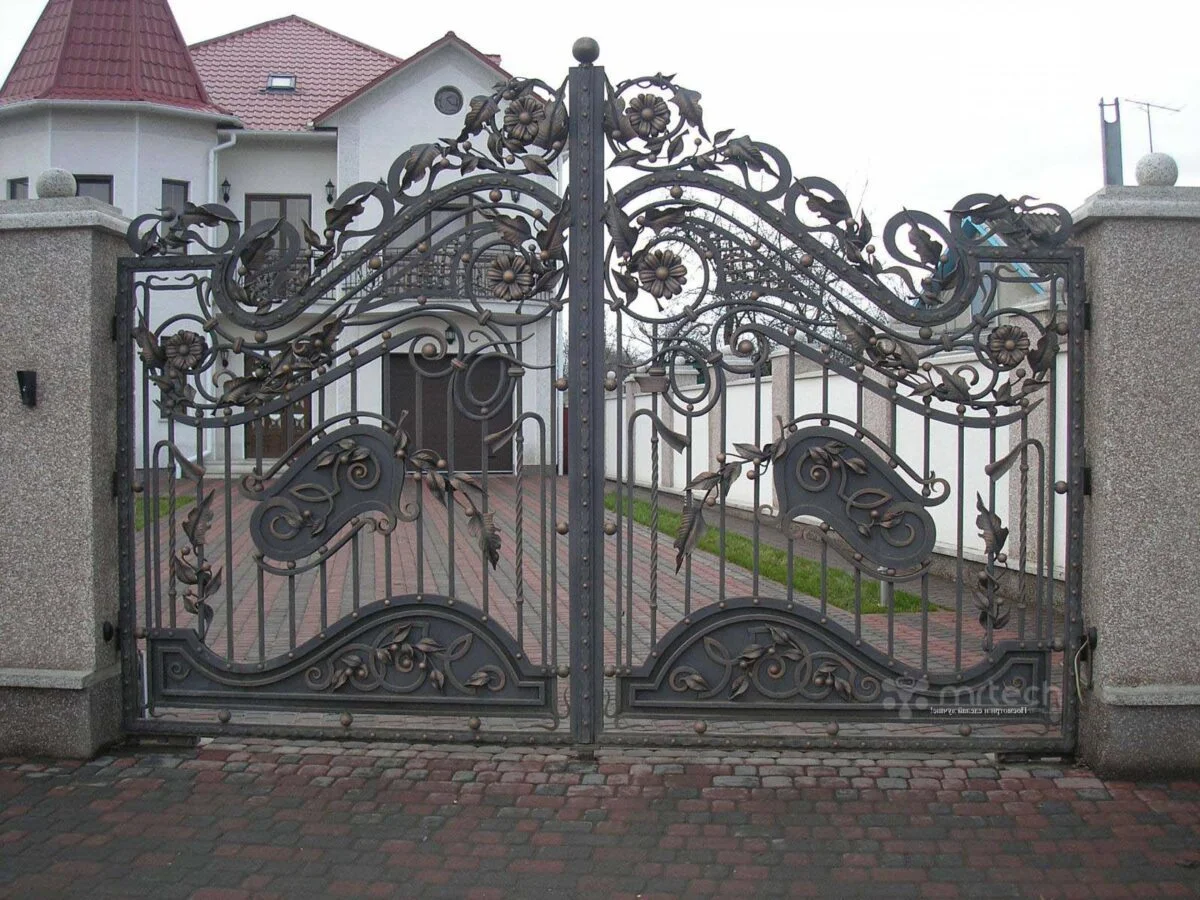 Ornamental Wrought Iron Garden Main Entrance Gate