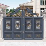 Outside Luxury Fancy Villas Aluminum Swing Gates