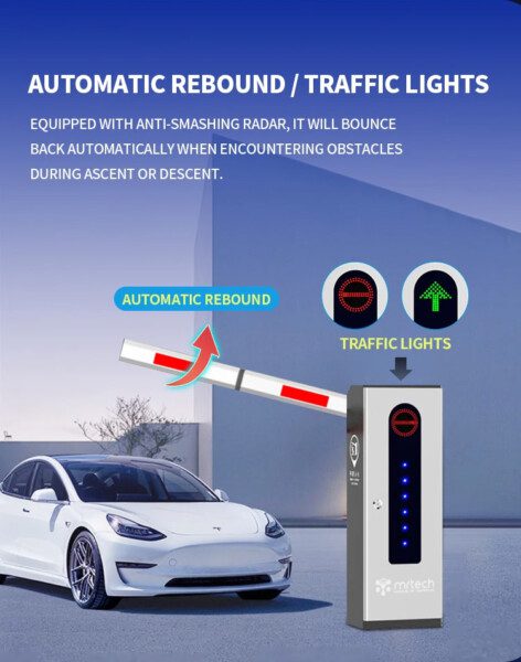 Two Fence Boom Automatic Traffic Barriers with Remote Control