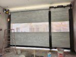 Flat Plain Slat Patti with Perforated Rolling Shutter for House