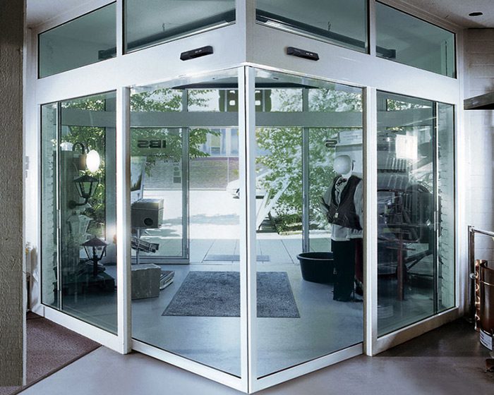 Angular Glass Door