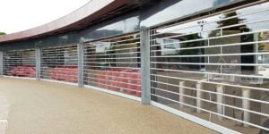 glass roller shutter doors