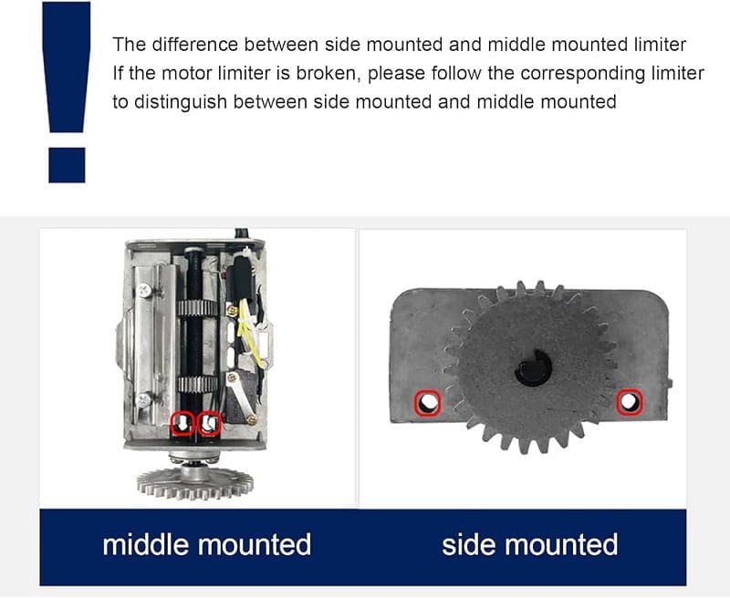 Electric Roller Shutter Motor Limiter 64mm Aluminum Alloy