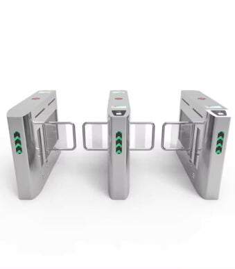 High Security Swing Barriers Turnstile Gate with ICID Face Recognition For Metro Stations Factory Price