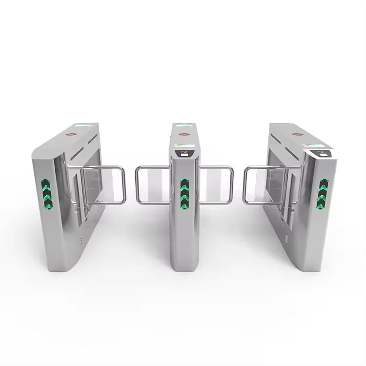 High Security Swing Barriers Turnstile Gate with ICID Face Recognition For Metro Stations Factory Price