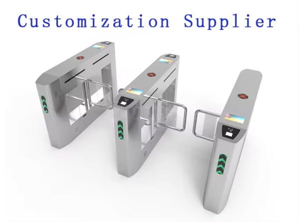 High Security Swing Barriers Turnstile Gate with ICID Face Recognition For Metro Stations Factory Price