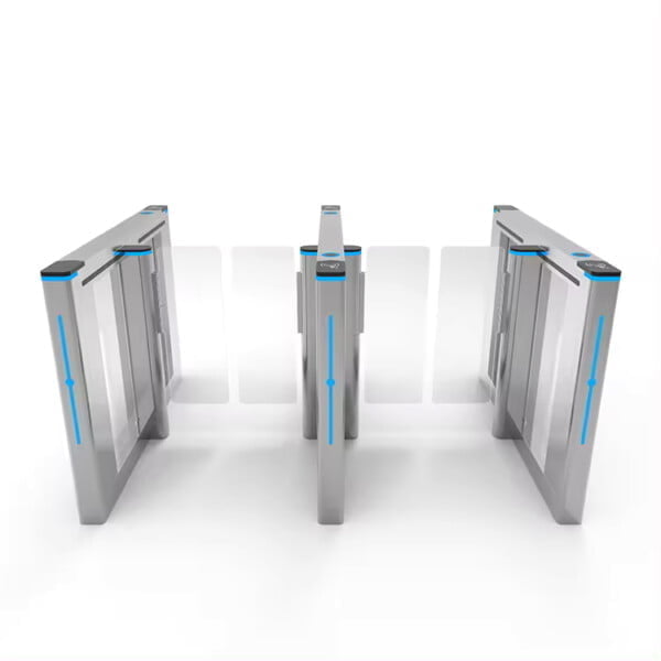 High Speed Turnstile Gate Swing Barrier RFID QR Code Reader