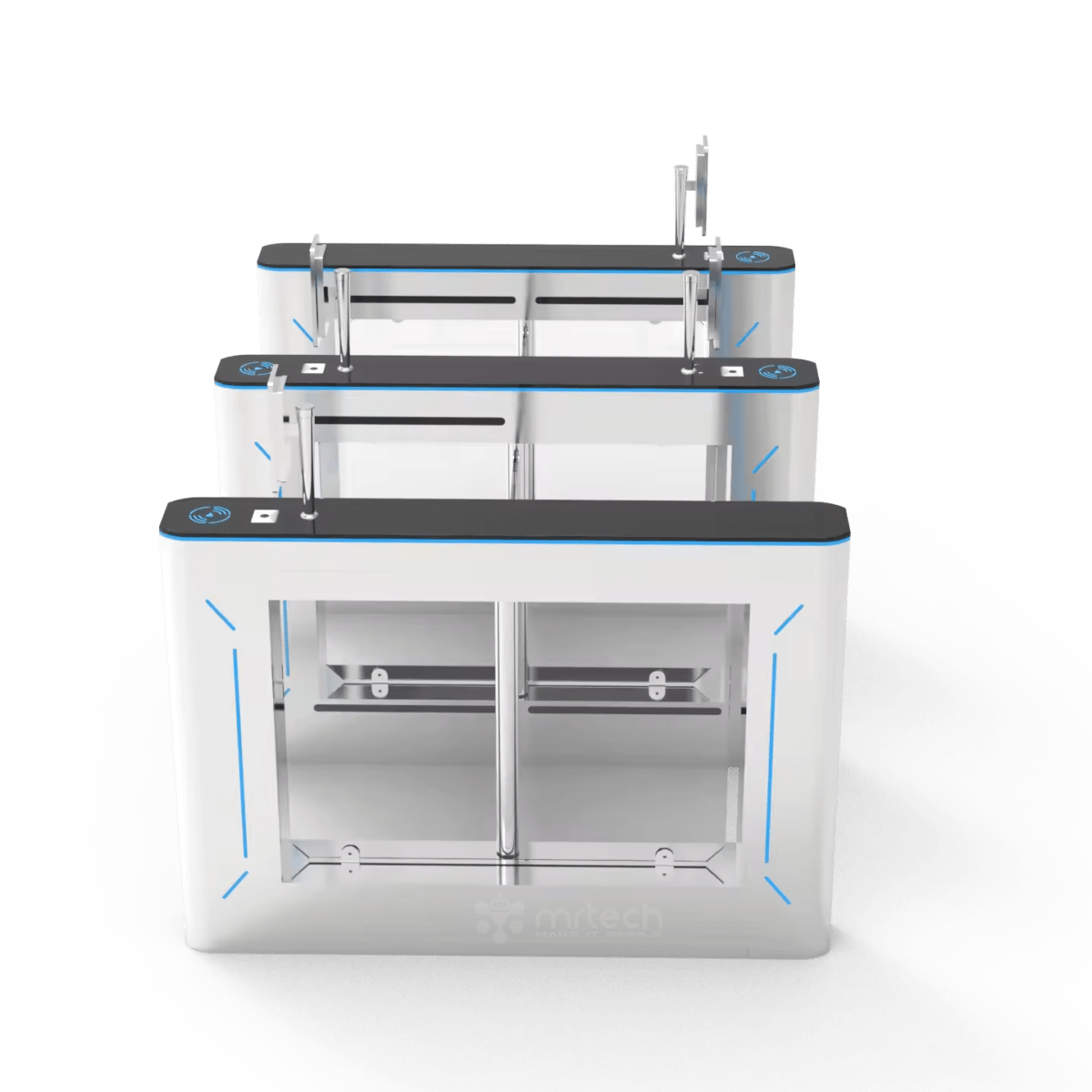 Hot Selling Intelligent Retractable Swing Barrier Gate Turnstile For Government Office Buildings