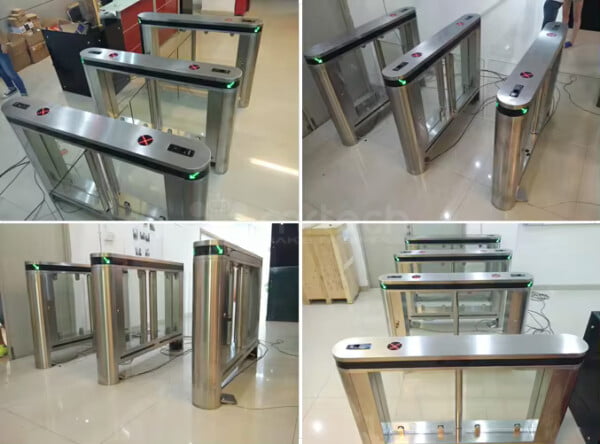 Hot Selling Intelligent Retractable Swing Barrier Gate Turnstile For Government Office Buildings