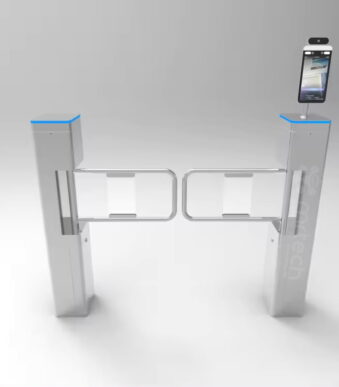 New Slim Barrier Gate ID Card Face Recognition Temperature