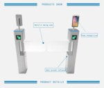 New Slim Barrier Gate ID Card Face Recognition Temperature