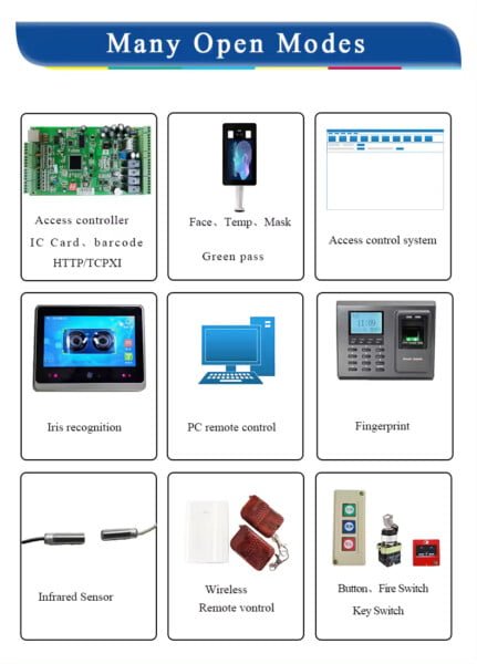 RFID Card Reader Access Control Speed Swing Barrier