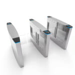 School, College, Effective Customized Swing Turnstile Gate With RFID Card Fingerprint