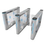 Speed Gate Custom Acrylic Arc-Shaped Metro Stations Swing Barrier