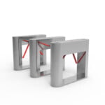 Stainless Steel Silver Motorized Drop Arm Tripod Turnstiles