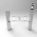 Supermarket Entrance Swing Barrier Turnstile Access Control