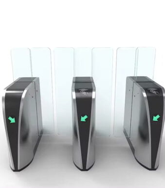 Waist High Turnstile Sliding Door Security Gates