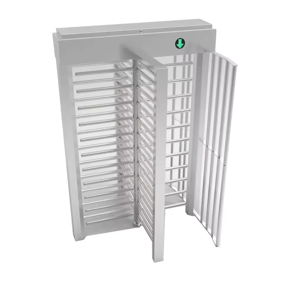 90 Degree Rotate Arm Full Height Turnstile Gate Semi Automatic