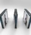 Acrylic Double Wing Brushless DC 24V Motor Flap Barrier Turnstile Gate for School