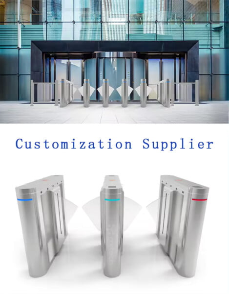 Automatic Flap Barrier Gate Turnstile Access Control Security System