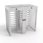 Double Passage Face Recognition Entrance 304 SS Full Height Turnstile Gates