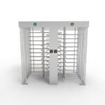 Double Passage Face Recognition Entrance 304 SS Full Height Turnstile Gates