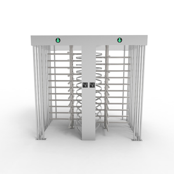Double Passage Face Recognition Entrance 304 SS Full Height Turnstile Gates