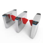 Electronic Security Wing Flap Barrier Door Control Double Motor