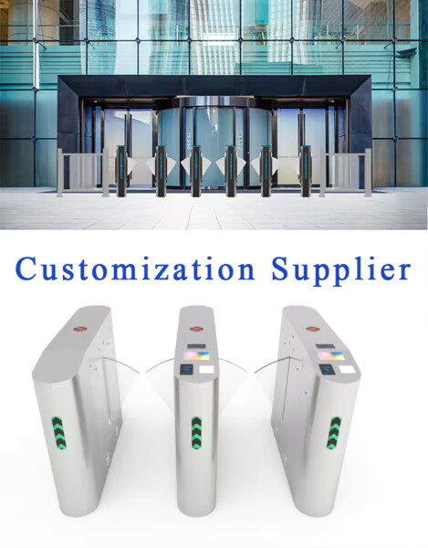 Entrance Access Control Multi-function Ticketing System Flap Barrier
