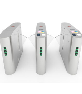 Entrance Access Control Multi-function Ticketing System Flap Barrier