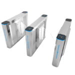 Entrance Fast Smart Gate Turnstile Outdoor Pedestrian Flap Barrier