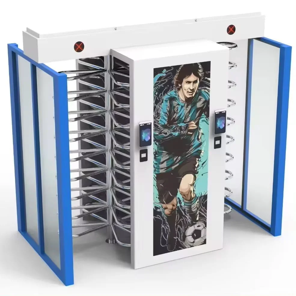 Face Recognition Entrance Security Full Height Turnstile Gates