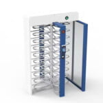 Full Height Turnstile Security Scanner Gate In Squared Blocked Section Use For Stadium