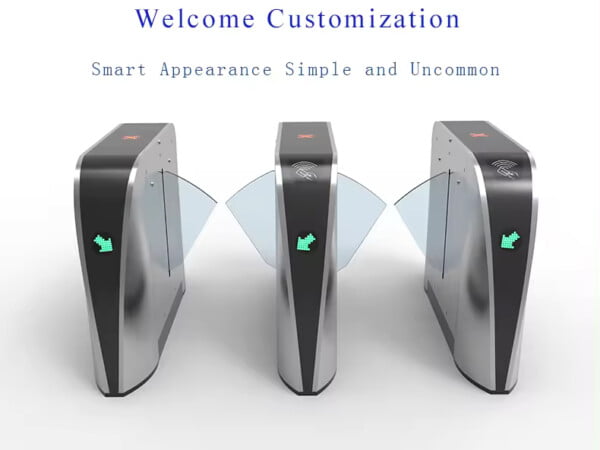 High Speed Entrance Automation Security Flap Barrier Access Control System