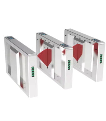 High-Speed Turnstile Gate Flap Barrier Outdoor SS 304 With RFID Card