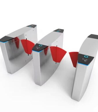 New Flap Barrier Turnstile Security for Supermarket