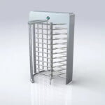 Single Full Height Turnstile Security QR Code Scanner Rfid System