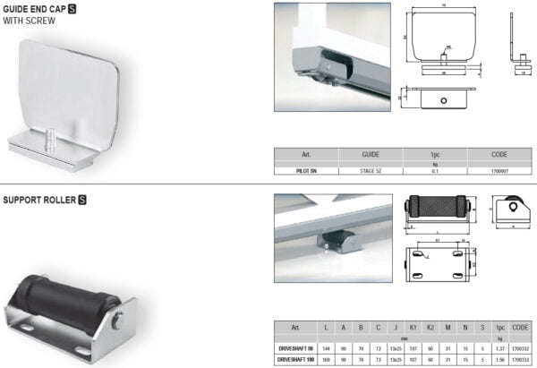 4.5 Complete Cantilever Gate Hardware Kit for Trackless Sliding Gate