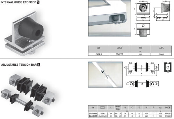 4.5 Complete Cantilever Gate Hardware Kit for Trackless Sliding Gate