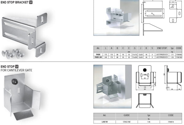 8Mtr Galvanized Heavy Duty Sliding Cantilever Gate Hardware Kit