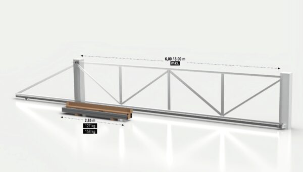 8Mtr Galvanized Heavy Duty Sliding Cantilever Gate Hardware Kit