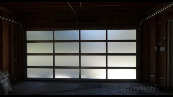 Aluminum Alloy Tempered Glass Panel Full View Garage Door