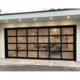 Automatic Aluminum Tempered Glass Full View Security Glass Garage Doors