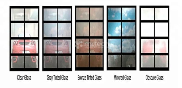 Automatic Aluminum Tempered Glass Full View Security Glass Garage Doors