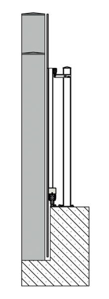 Cross track Cantilever Sliding Gate Hardware For Inclined Driveways