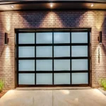 Custom Doors Waterproof Soundproof Aluminum Frame with Glass Garage Door