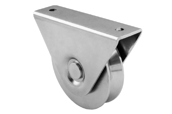 Double Bearing Sliding Gate V Grooved Wheel, External Support