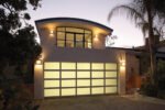 Modern Design Aluminum Panel and Glass Panel Combination Sectional Garage Door