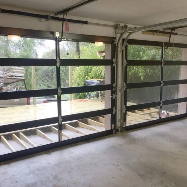 Tempered Glass Garage Door Full View Plexiglass Steel Glass Garage Doors