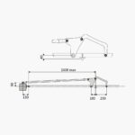 Twin Drive Trackless Bi Folding Swing Gate Hardware Set